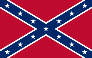 This is the Battle Flag. If it's rectangular it represents the Battle Flag of the Army of Tennessee. If it's square it represents the Army of Northern Virginia. 